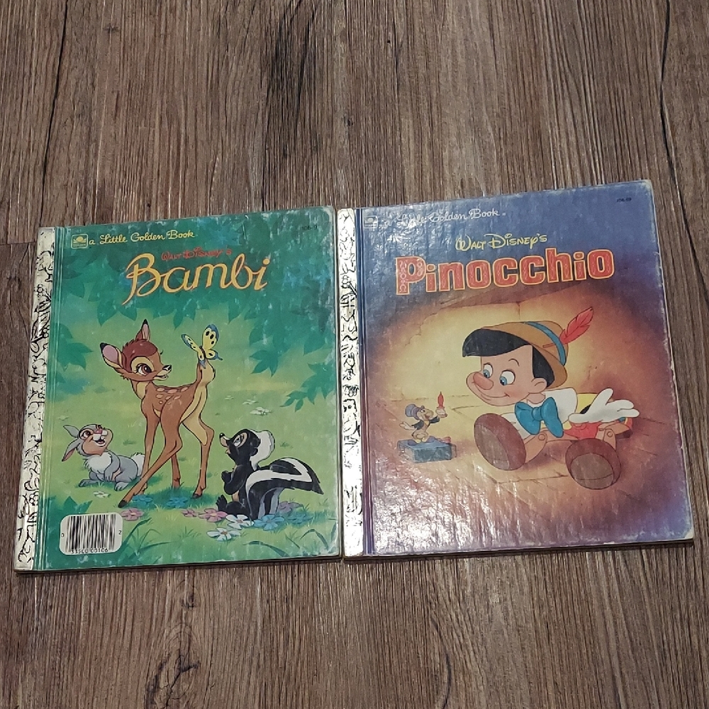Disney Little Golden Books - Bambi and Pinocchio